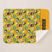 Chibi Heroine Dance Pattern シェルパブランケット (正面(横))