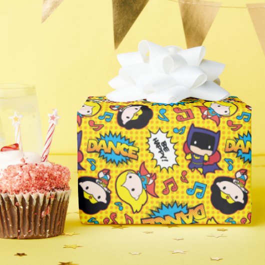 Chibi Heroine Dance Pattern ラッピングペーパー (誕生日パーティー)