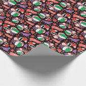 Chibi Joker and Harley Heart Pattern ラッピングペーパー (角)