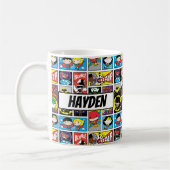 Chibi Justice League Compilation Pattern コーヒーマグカップ (左)