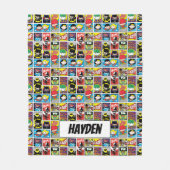 Chibi Justice League Compilation Pattern フリースブランケット (正面)