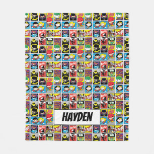 Chibi Justice League Compilation Pattern フリースブランケット