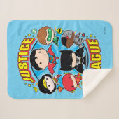 Chibi Justice League Group シェルパブランケット (正面(横))