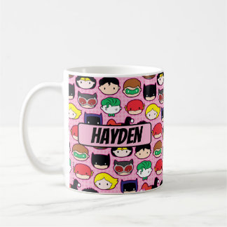 Chibi Justice League Head Pattern コーヒーマグカップ
