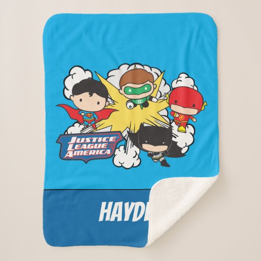Chibi Justice League of America Explosion シェルパブランケット (正面)
