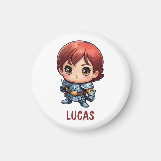 Chibi Knight Custom Kids Fridge Magnet マグネット (正面)