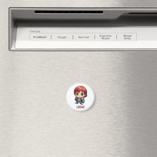 Chibi Knight Custom Kids Fridge Magnet マグネット (インサイチュ (食洗機))