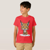 Chibi-Luchs im Schnee Tシャツ (正面フル)
