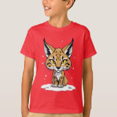 Chibi-Luchs im Schnee Tシャツ (正面)
