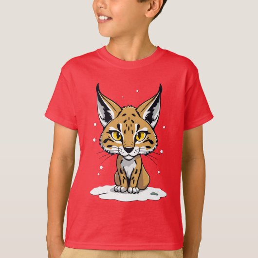 Chibi-Luchs im Schnee Tシャツ (正面)
