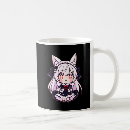 Chibi Neko Gothic Lolita コーヒーマグカップ (右)