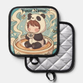 Chibi Panda Brew Heat Resistant Oven Mitt 鍋敷き (正面/裏面)