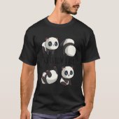 Chibi Panda For Little Bear Panda Panda Tシャツ (正面)