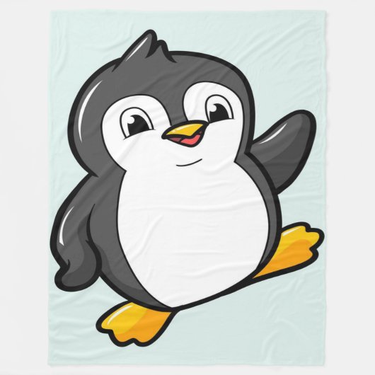 Chibi Penguin | Penguin Lover | Clolorful Gift  フリースブランケット (正面)
