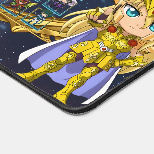 Chibi Saint Seiya Gaming Mouse Pad Desk Mat デスクマット (コーナー)