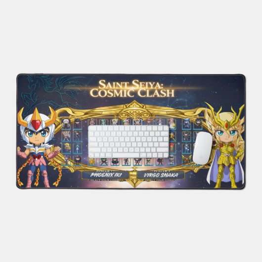 Chibi Saint Seiya Gaming Mouse Pad Desk Mat デスクマット (キーボード&マウス)