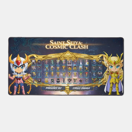 Chibi Saint Seiya Gaming Mouse Pad Desk Mat デスクマット (正面)