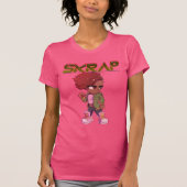Chibi Skrap pink ladies tee Tシャツ (正面)
