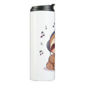 Chibi Sloth with Headphones � Cute Kawaii Relaxing タンブラー (回転左)