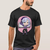Chibi Style Kawaii Anime With Wings Tシャツ (正面)