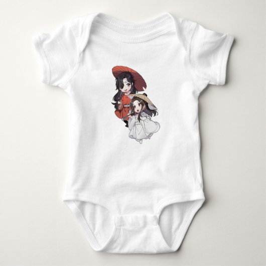 Chibi Tgcf Baby T-Shirt ベビーボディスーツ (正面)