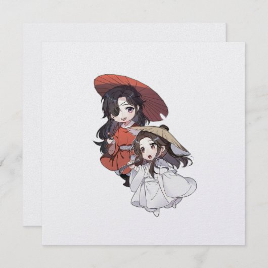 Chibi Tgcf Flat Holiday Card シーズンカード (正面/裏面)
