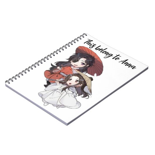 Chibi Tianguan Cifu Spiral Customized Notebook ノートブック (左側)