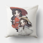 Chibi Tianguancifu Throw Pillow クッション (正面)