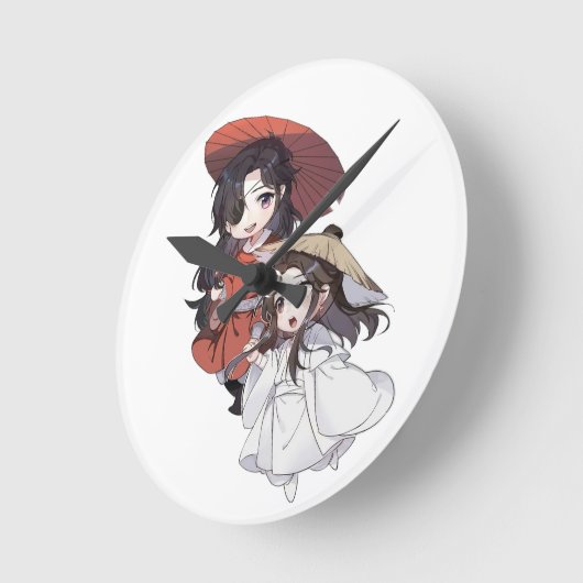 Chibi Tianguang Cifu Wall Clock ラウンド壁時計 (傾斜)
