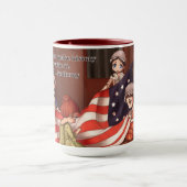 Chibiccaのクラシックな絵画-旗の誕生 マグカップ (中央)