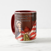 Chibiccaのクラシックな絵画-旗の誕生 マグカップ (正面左)