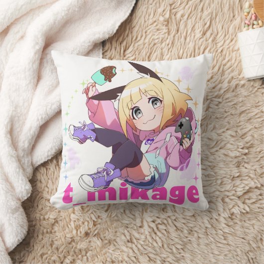 Chibikage Throw Pillow クッション (ブランケット)