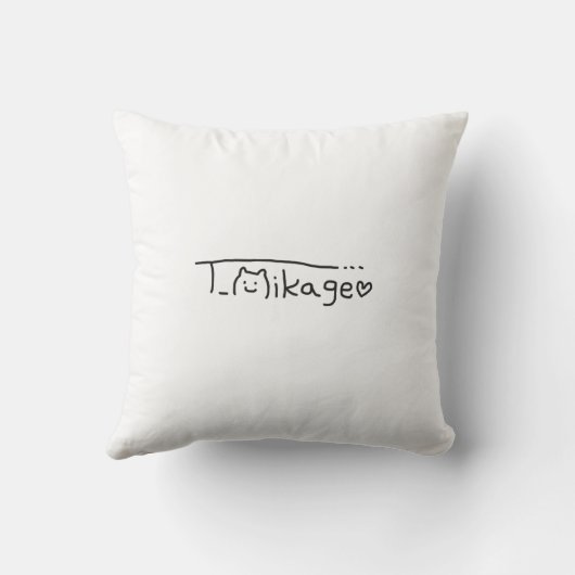 Chibikage Throw Pillow クッション (裏面)