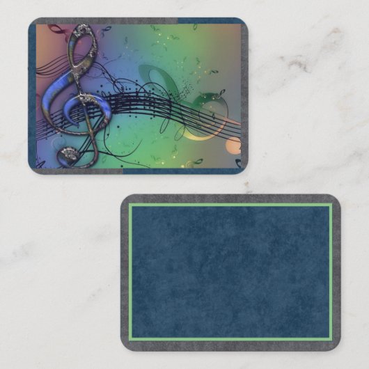 Chicと人気があるミュージカルイメージ 名刺 (正面/裏面)