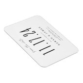 Chicの結婚日付写真ではない日付を保存 マグネット (右側)