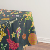 Chicカラフルフェスティバルパッチワークフローラダマスク テーブルクロス (インサイチュ)