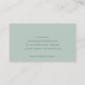 CHICクラフトアクアブルーピンク裁縫機テーラー 名刺 (裏面)