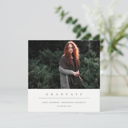 CHICクリミニマルーン写真卒業発表 サンキューカード (スタンド正面)