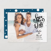 Chicスクリプトモダンの写真を保存 ポストカード (正面/裏面)