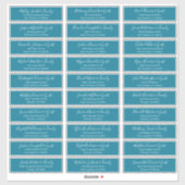 Chicスクリプモダントの結婚ゲスト名アドレス シール (シート)