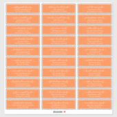 Chicスクリプモダントの結婚ゲスト名アドレス シール (シート)