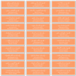 Chicスクリプモダントの結婚ゲスト名アドレス シール