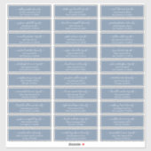 Chicスクリプモダントの結婚ゲスト名アドレス シール (シート)