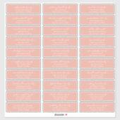 Chicスクリプモダントの結婚ゲスト名アドレス シール (シート)