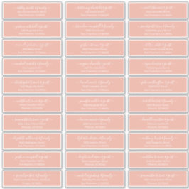 Chicスクリプモダントの結婚ゲスト名アドレス シール