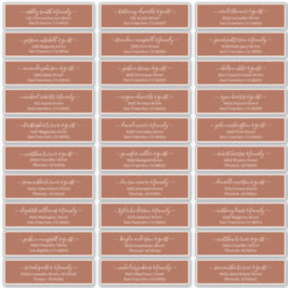 Chicスクリプモダントの結婚ゲスト名アドレス シール