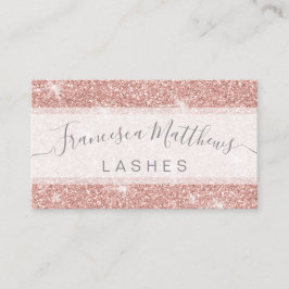 Chicバラガーリー金ゴールドグリッターLashesスクリプト 名刺