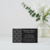 Chicファンシー名刺、ダークグレー 名刺 (スタンド正面)
