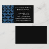 Chicファンシー名刺(青) 名刺 (正面/裏面)