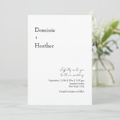 CHICミニマリストエレガンス結婚ズ 招待状 (スタンド正面)